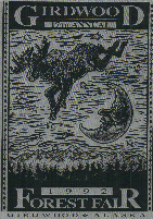 1992 Girdwood Forest Fair 17th Annual t-shirt design