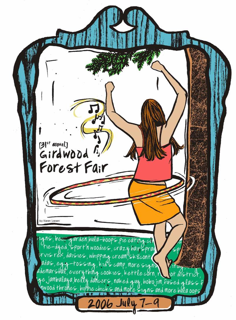 2006 Girdwood Forest Fair 31st Annual t-shirt design