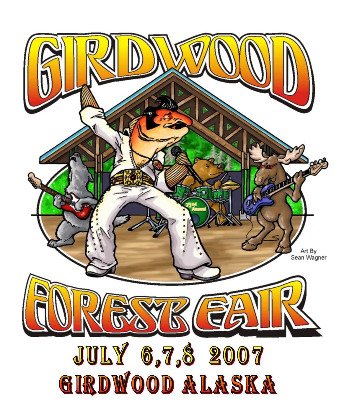 2007 Girdwood Forest Fair 32nd Annual t-shirt design