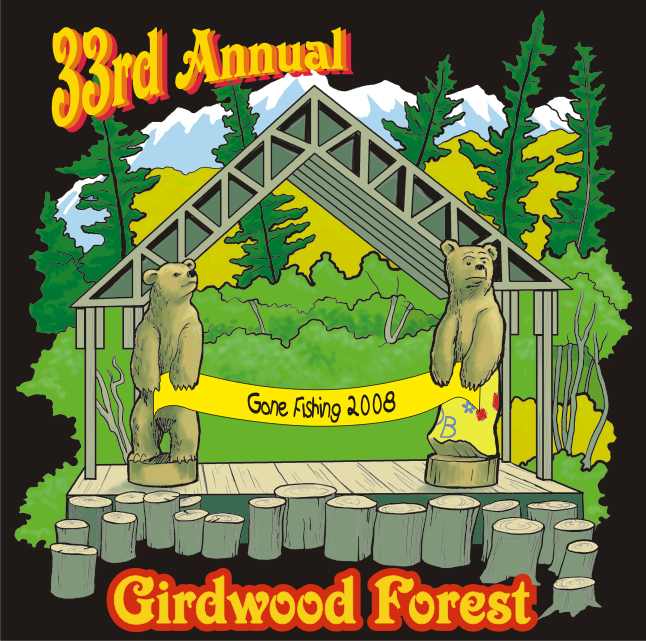 2008 Girdwood Forest Fair 33rd Annual t-shirt design