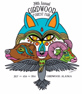 2014 Girdwood Forest Fair 39th Annual t-shirt design