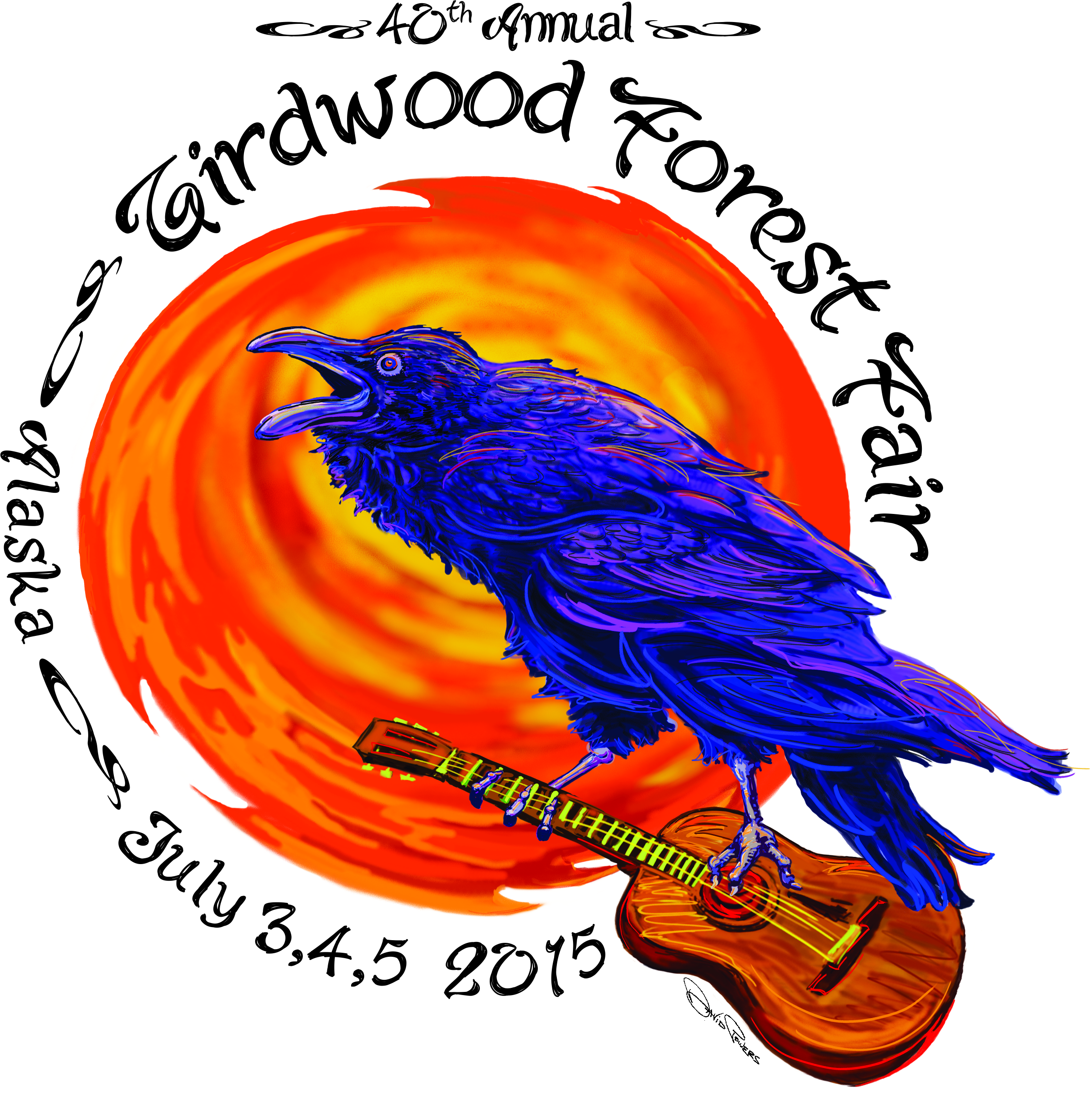 2015 Girdwood Forest Fair 40th Annual t-shirt design