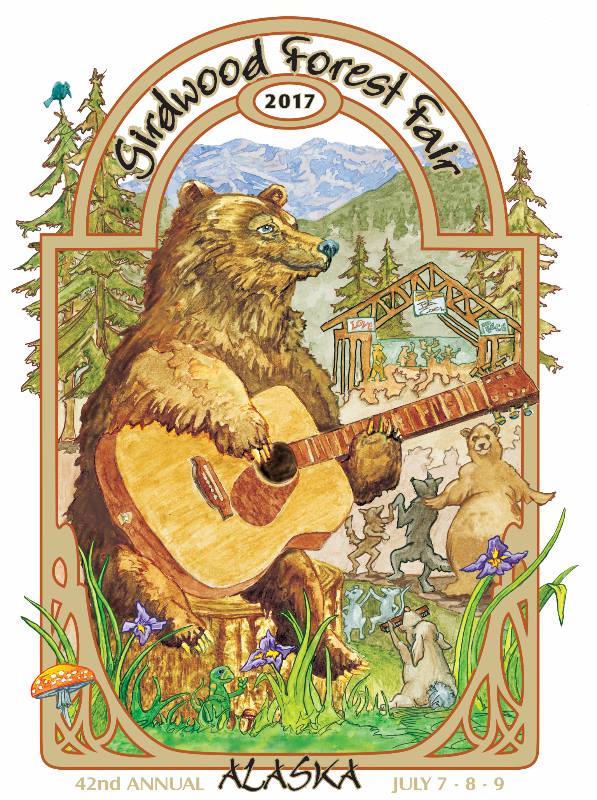 2017 Girdwood Forest Fair 42nd Annual t-shirt design