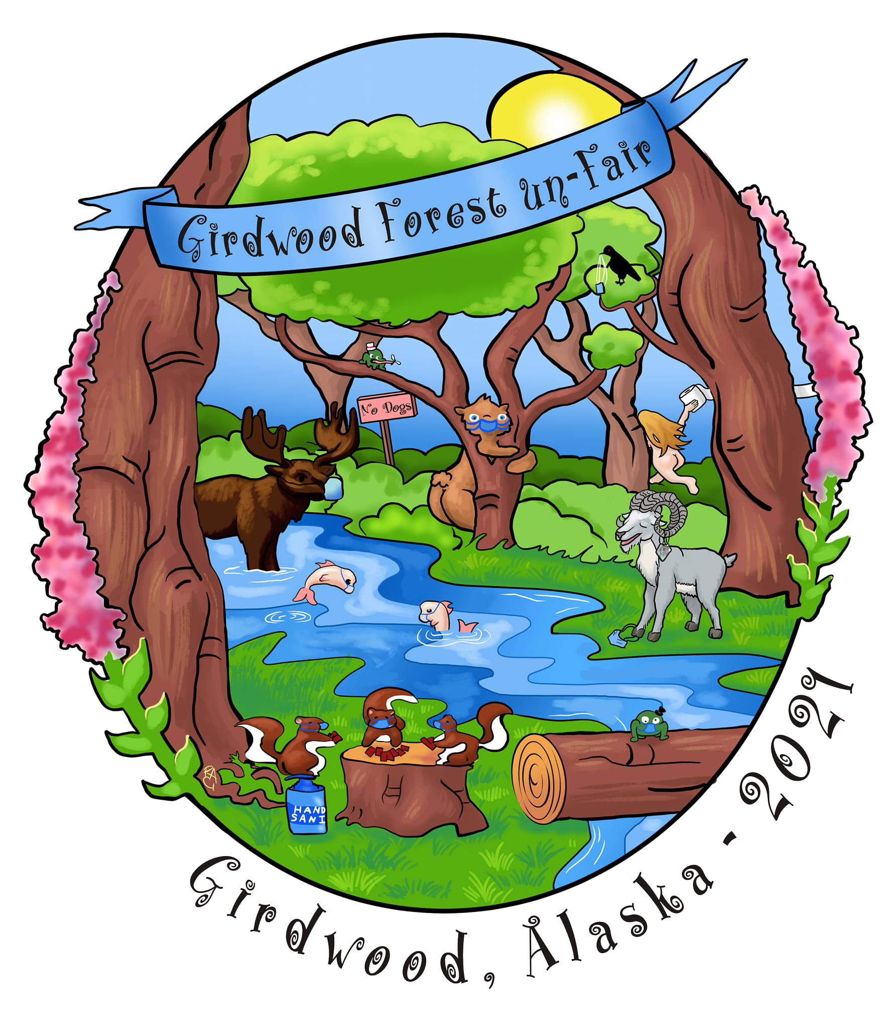 2021 Girdwood Forest Fair 46th Annual t-shirt design